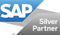 SAP Silver Partner logo, Official UK parters Influential Software Services Ltd