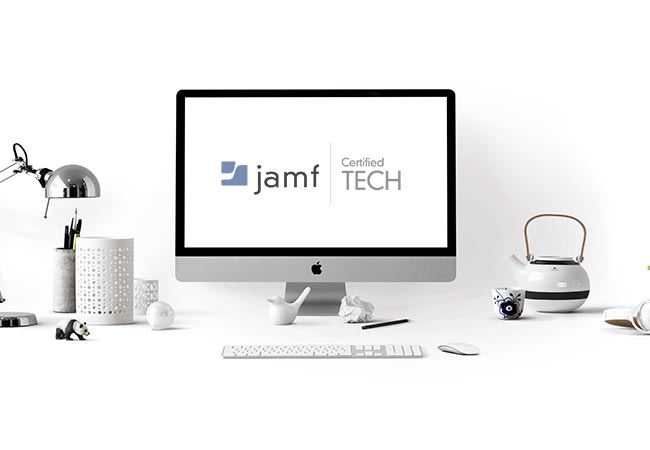 Jamf Pro remote courses represented by online learning graphic