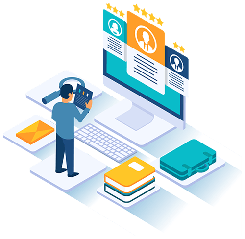 hr-data-management-portal-for-church Graphic representing a golden record MDM solution for HR data