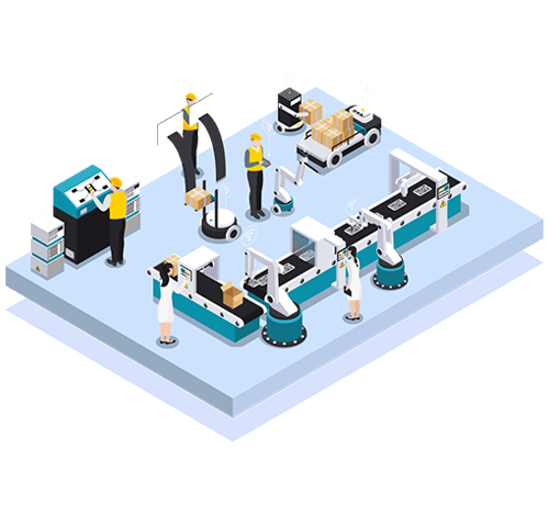 manufacturing-break-down-data-silos Graphic representing how to break down manufacturing data silos with integration