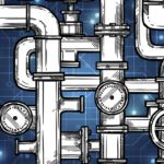 Graphic of plumbing representing the benefits of API integration