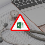 Warning triangle and Excel logo representing went wrong in the NHS Test and Trace Excel error