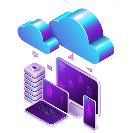 iPaaS digital integration solutions represented by cloud connections to devices