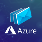 The Azure logo with an email graphic representing making Azure receive email attachments