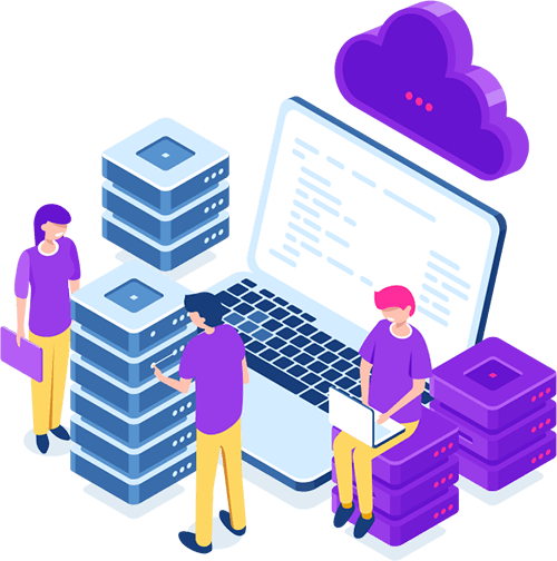 ms-access-to-sql-migration People with database representing MS Access to SQL Server migration