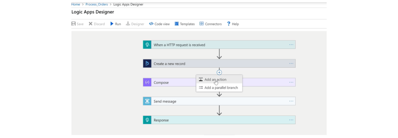 Adding an action to a Logic App for SOAP API integration