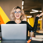 a women working up a laptop representing one of our influential women in tech