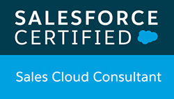 Salesforce Certified Sales Cloud Consultant badge