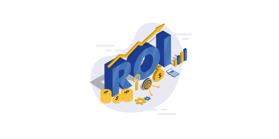 A graphic of roi showing how intranets training provides a return on investment