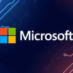 The Microsoft logo on top of a wireless board. representing the new microsoft metaverse