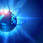 net 8 benefits, represented by a glowing frame around earth