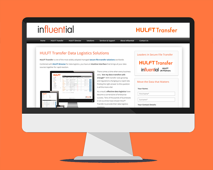 HULFT Transfer Data Logistics Website