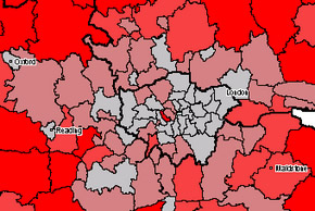 Older people choropleth map